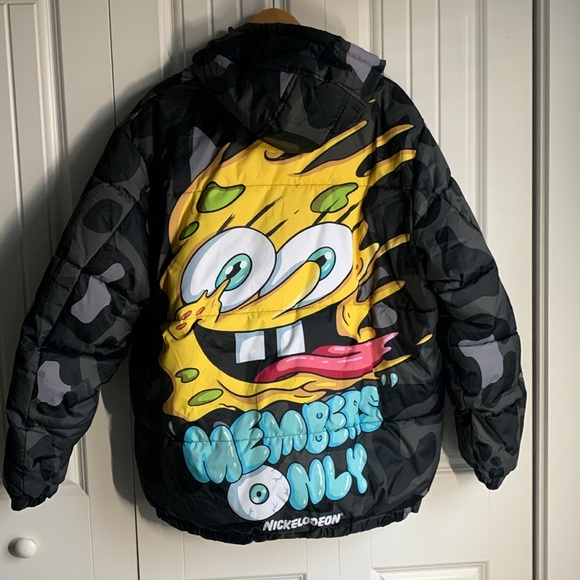 Members Only Other - Members Only SpongeBob Men’s Puffer Coat Size XL, Limited Edition